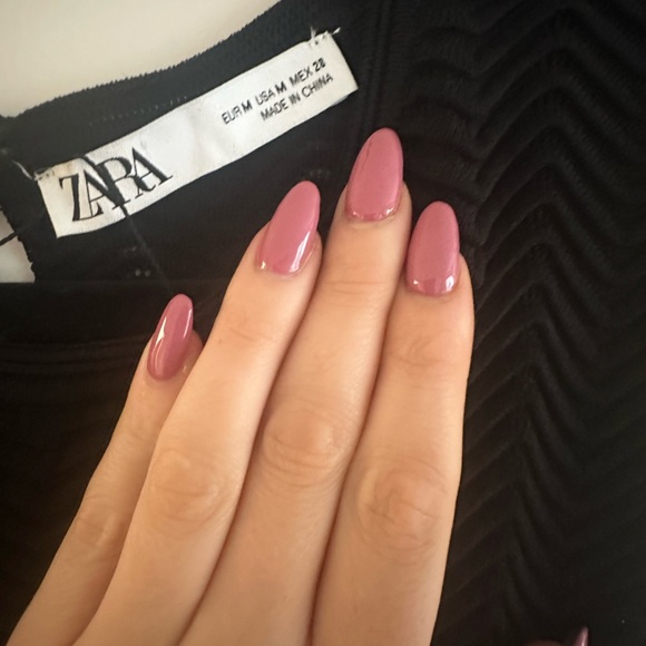 Zara Black Cutout Lace Dress - Picture 2 of 2